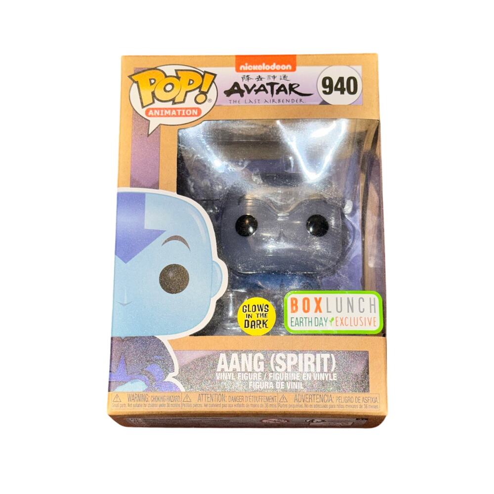 Funko Pop Animation Avatar The Last Air Bender Aang Spirit Figure Box Lunch Glow